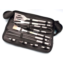 10pcs Grill Tools Set with Sack Bag